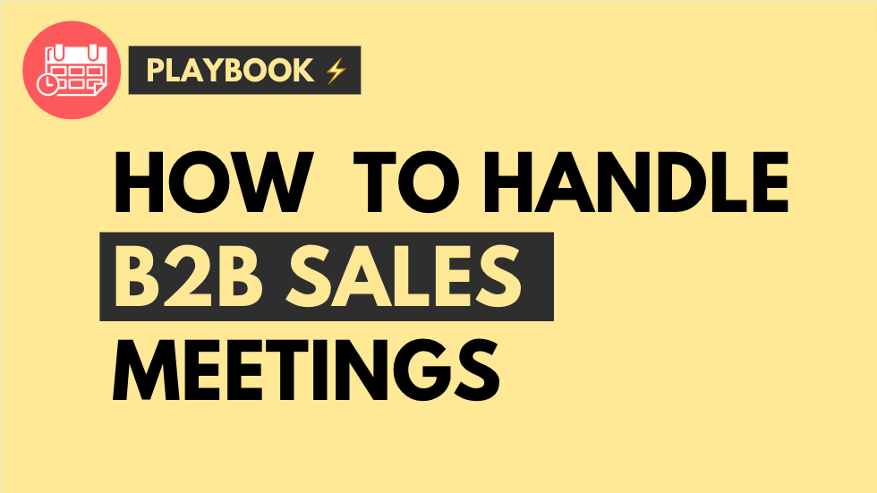 Playbook How To Do Great Sales Meetings